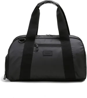 Vooray 23L Burner Gym Duffel Bag  Travel Bag for Women and Men, Sports Gym Bag with Shoe Compartment, Weekender Bag, Overnight Bag, Travel Tote Bags for Sports and Workout, Matte Black, One Size, One