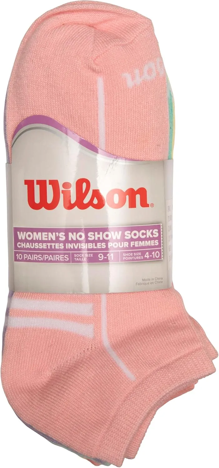 WILSON Women's 10 Pack No Show Socks
