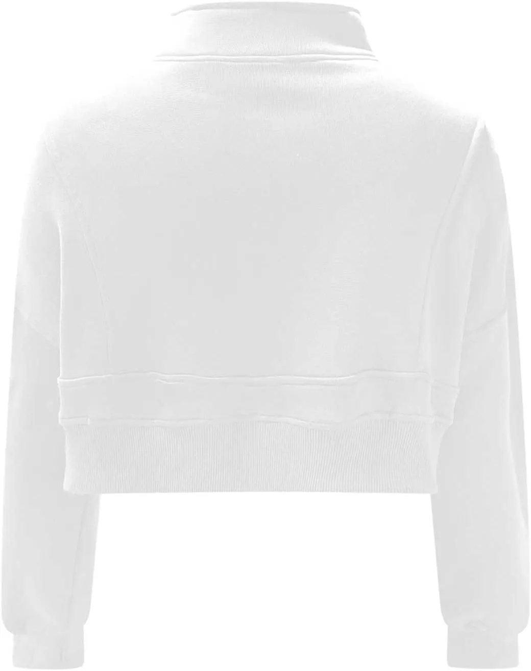 Women's Half Zipper Cropped Sweatshirts Hoodies,Casual V Neck Long Sleeve Pullover Tunic Comfy Basic Tops