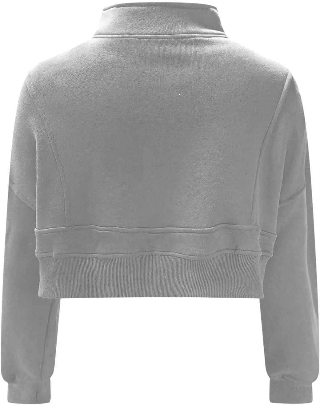 Womens Oversized Half Zipper Cropped Hoodies Sweatshirts Pullover,Long Sleeve V Neck Casual Lucky Tunic Comfy Tops