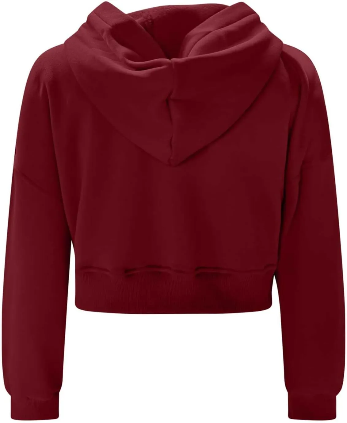 Womens Oversized Half Zipper Cropped Hoodies Sweatshirts Pullover,Long Sleeve V Neck Casual Lucky Tunic Comfy Tops