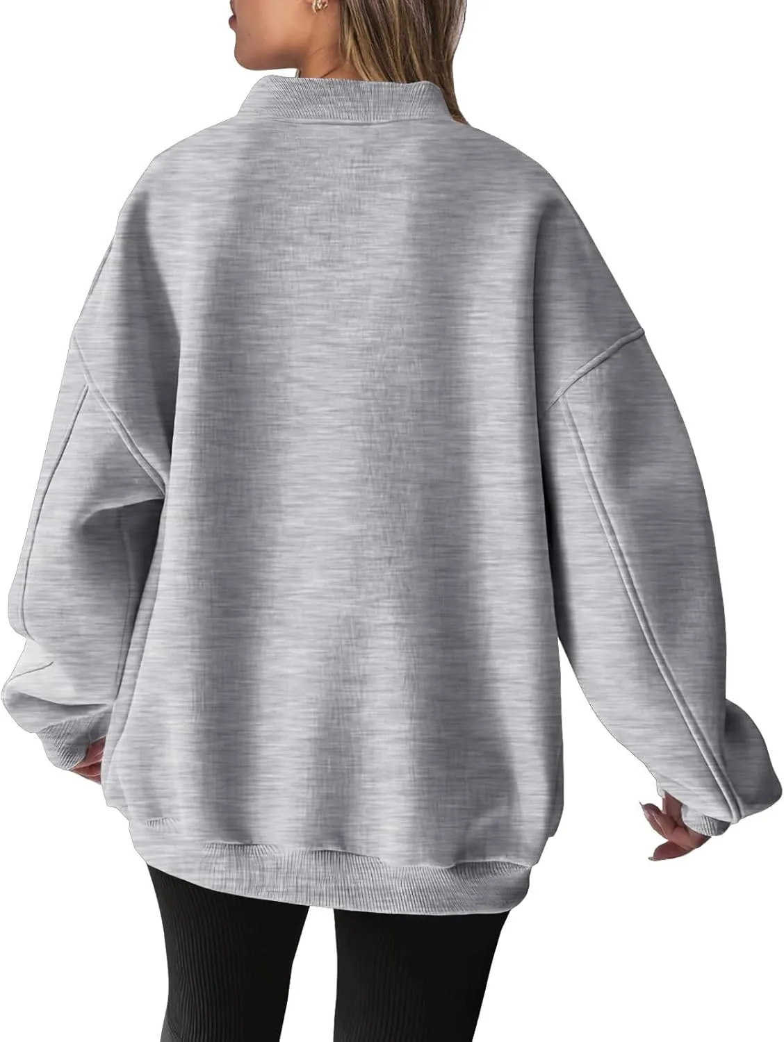 Women's Oversized Hoodies Sweatshirt,Casual V Neck Long Sleeve Pullover Tunic Comfy Basic Tops, Comfy Sweaters