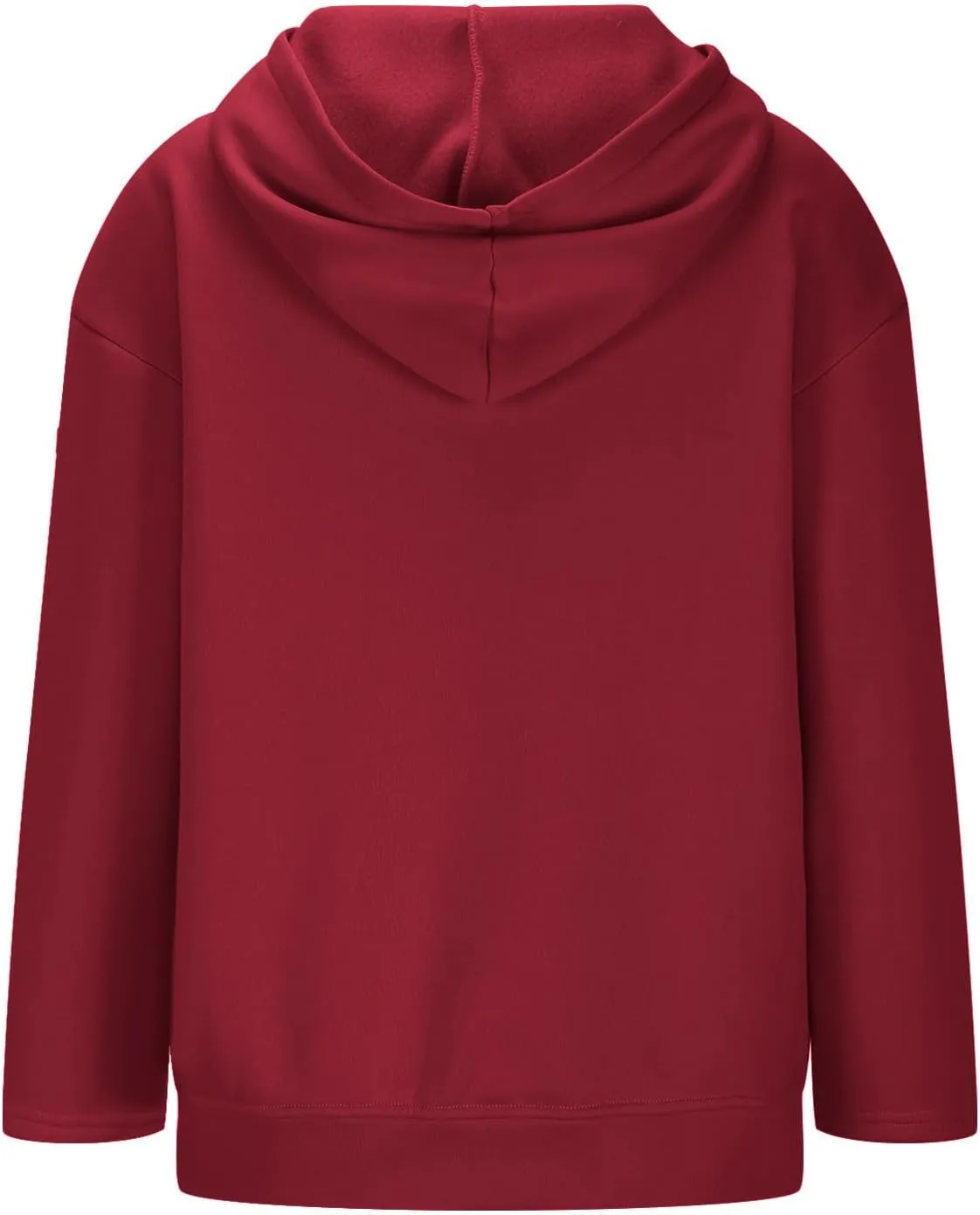 Women's Oversized Zipper V-Neck Hoodies Sweatshirt,Casual Fashion Long Sleeve Pullover Tunic Comfy Basic Tops