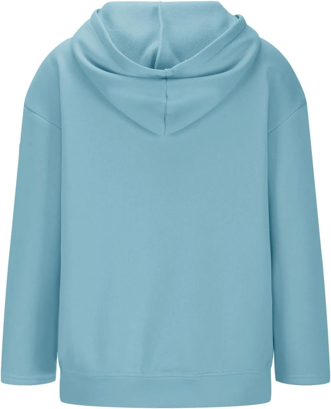 Women's Oversized Zipper V-Neck Hoodies Sweatshirt,Casual Fashion Long Sleeve Pullover Tunic Comfy Basic Tops