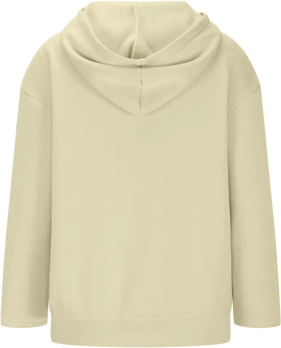 Women's Oversized Zipper V-Neck Hoodies Sweatshirt,Casual Fashion Long Sleeve Pullover Tunic Comfy Basic Tops