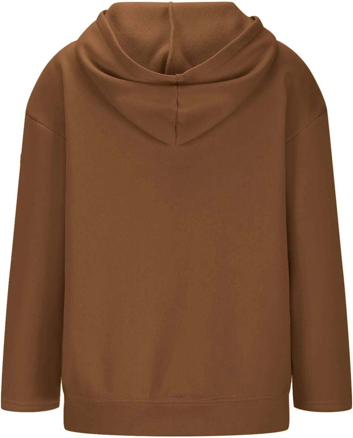 Women's Oversized Zipper V-Neck Hoodies Sweatshirt,Casual Fashion Long Sleeve Pullover Tunic Comfy Basic Tops
