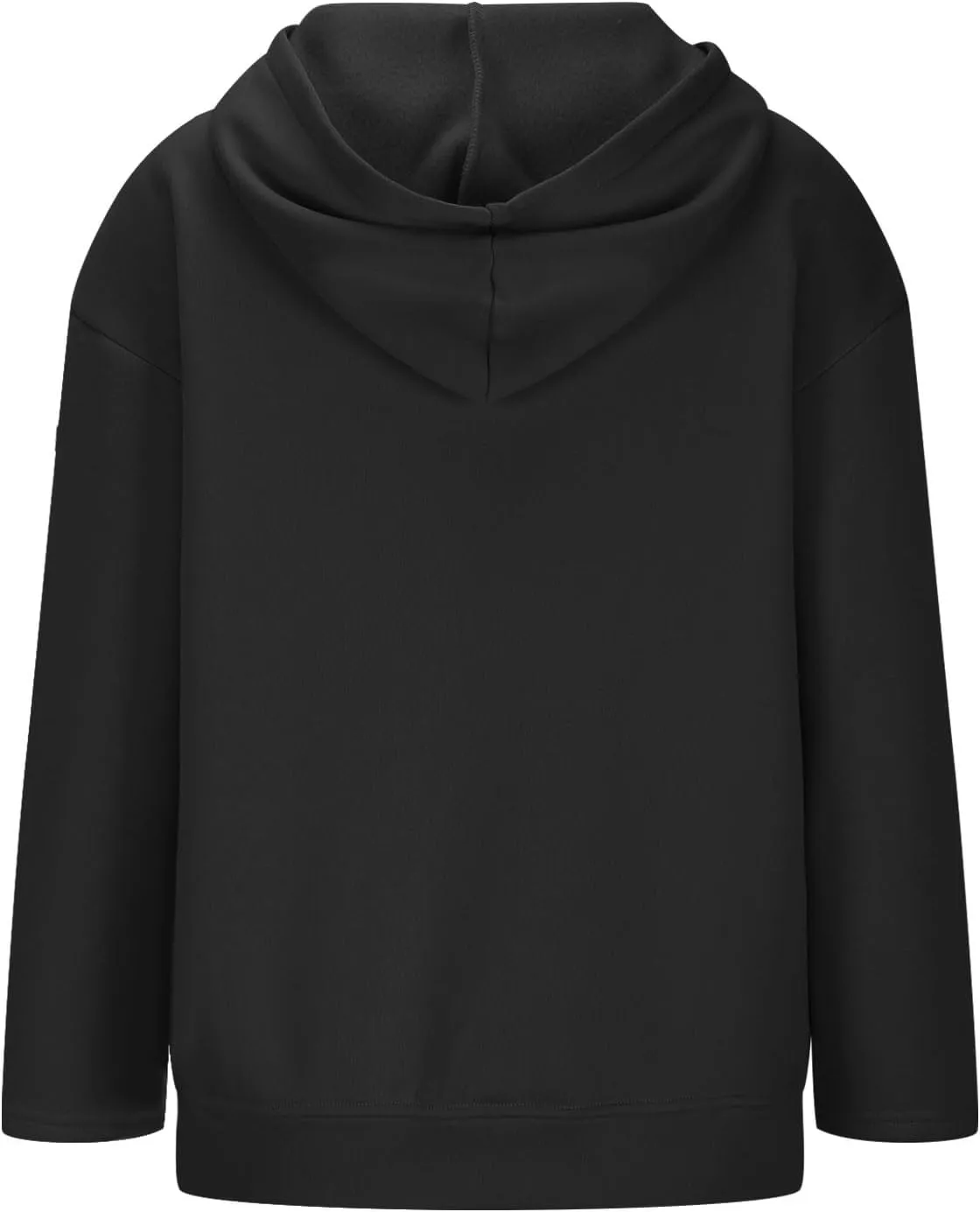 Women's Oversized Zipper V-Neck Hoodies Sweatshirt,Casual Fashion Long Sleeve Pullover Tunic Comfy Basic Tops