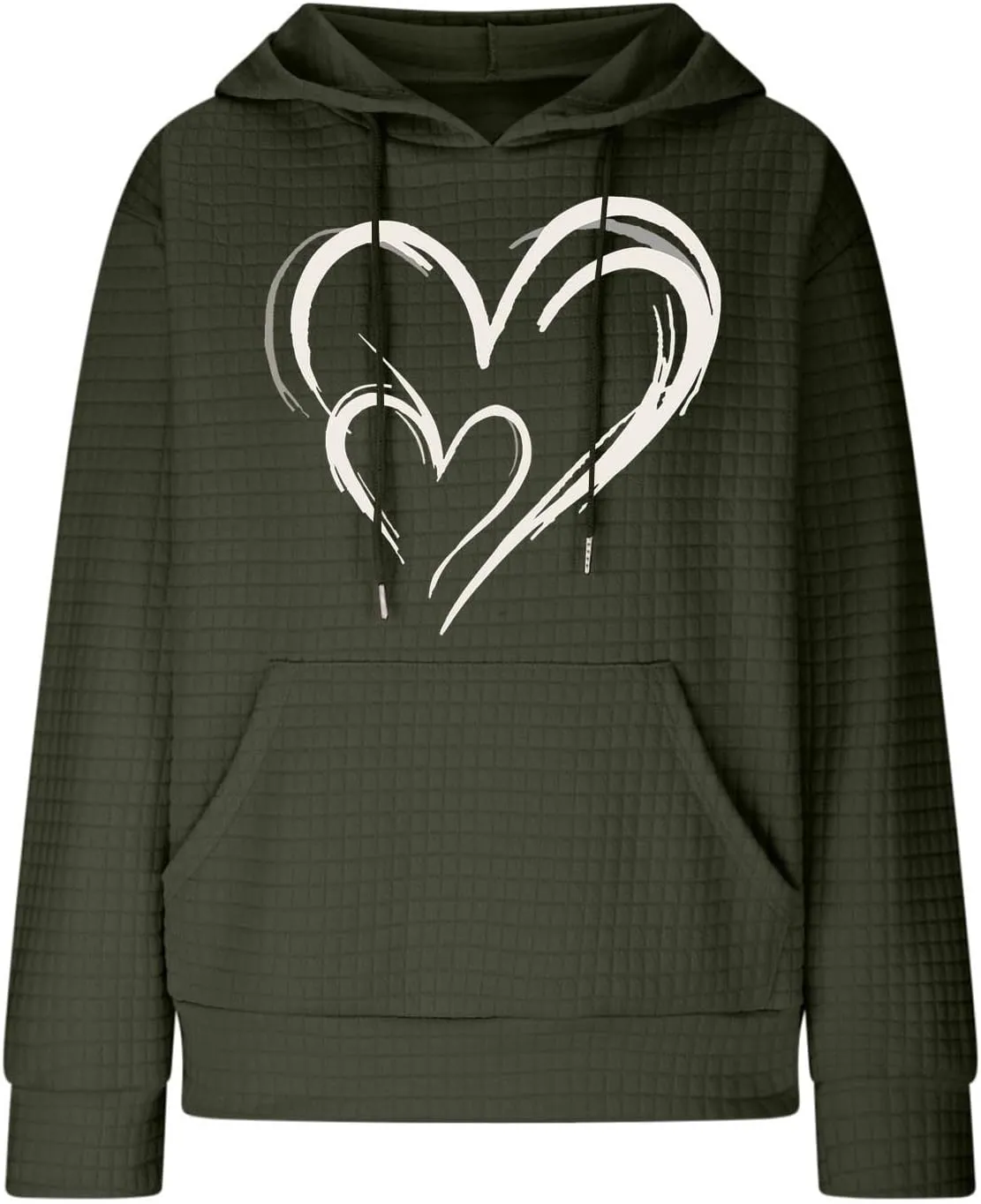 Women's Printed Oversized Hoodies,Casual Crew Neck Long Sleeve Sweatshirts Pullover Teen Girls Cute Tops