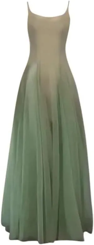 Women's Summer Ombre EN8 Suspender Dress Loose Slimming Adjustable Straps Long Skirt Casual Sexy Street Style