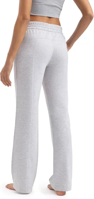 Women's Sweatpants with Pockets Elastic High Waisted Joggers Casual Straight Leg Drawstring Athletic Pants 31''