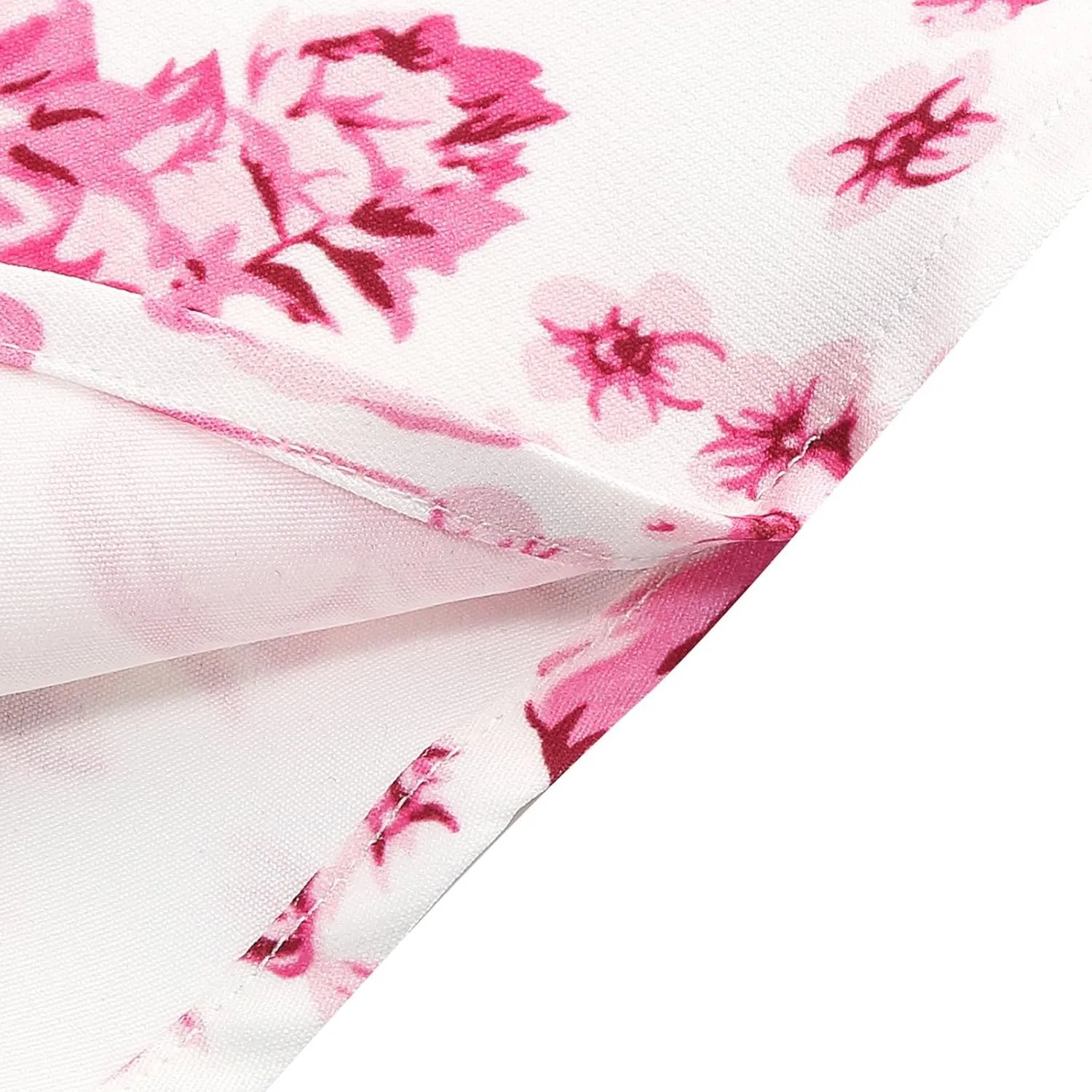 Women's Tie Strap A-Line Swing Dress, Fashion Floral Print Prom Party Gown Sleeveless High Waist Hepburn Dresses