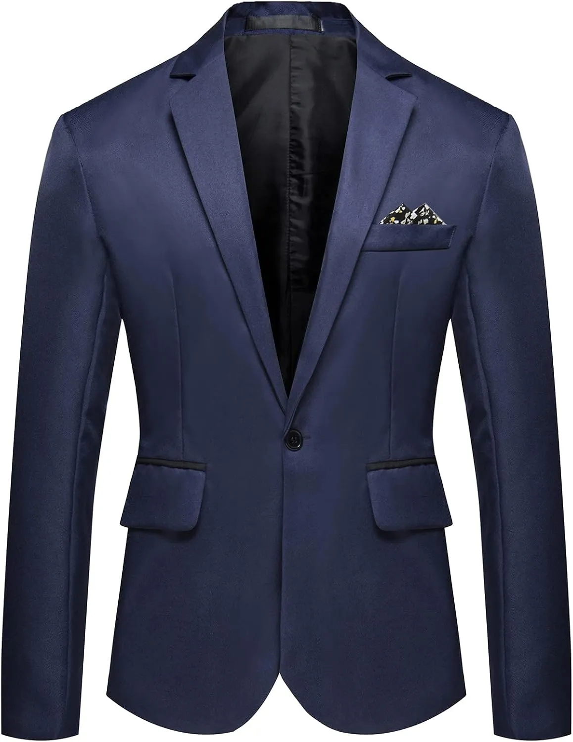 Ymosrh Mens Winter Jackets Men's Casual Business Wedding Long Sleeve Buttons Slim Fit Suit Coat Jacket for Men